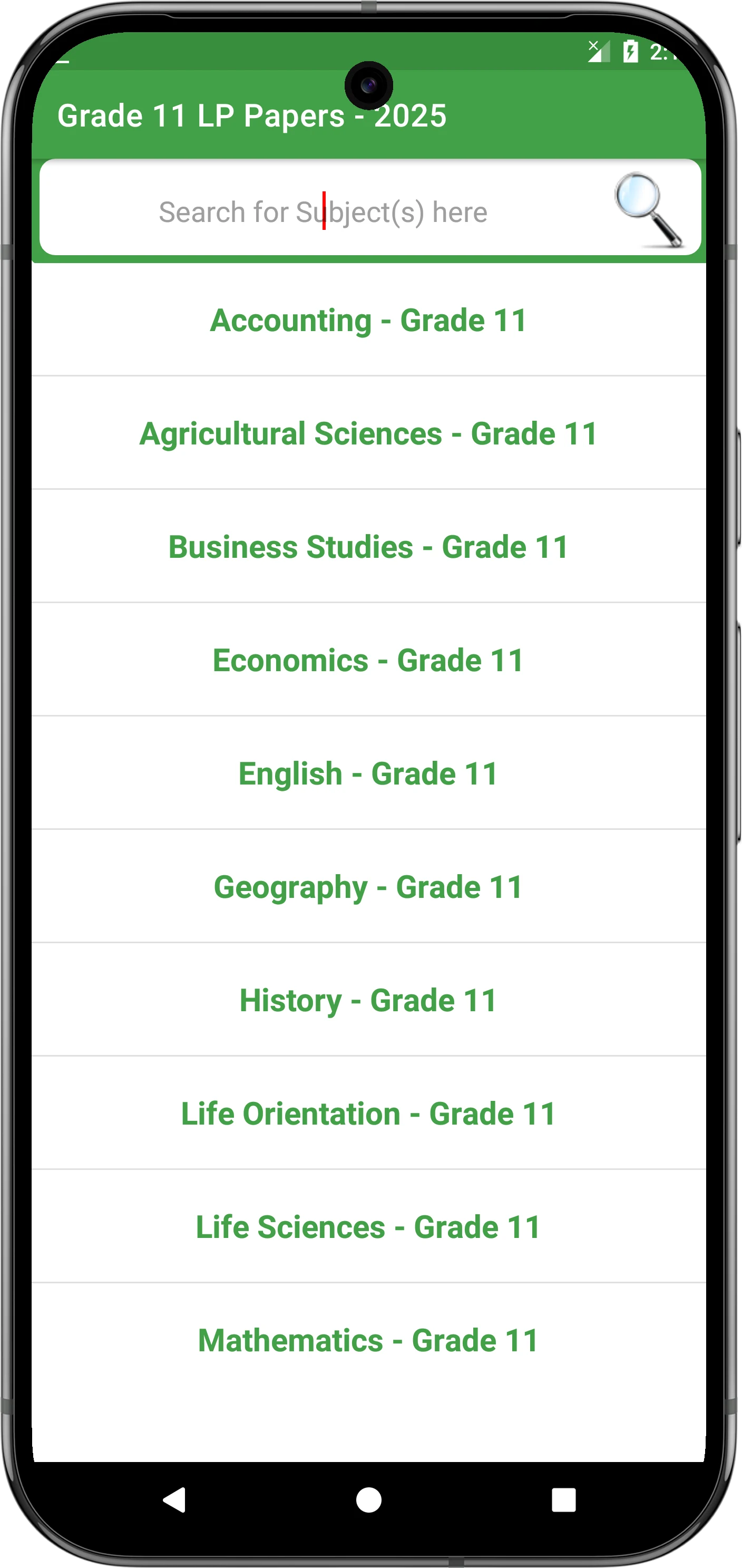 Limpopo Grade 10, 11 and 12 screenshot
