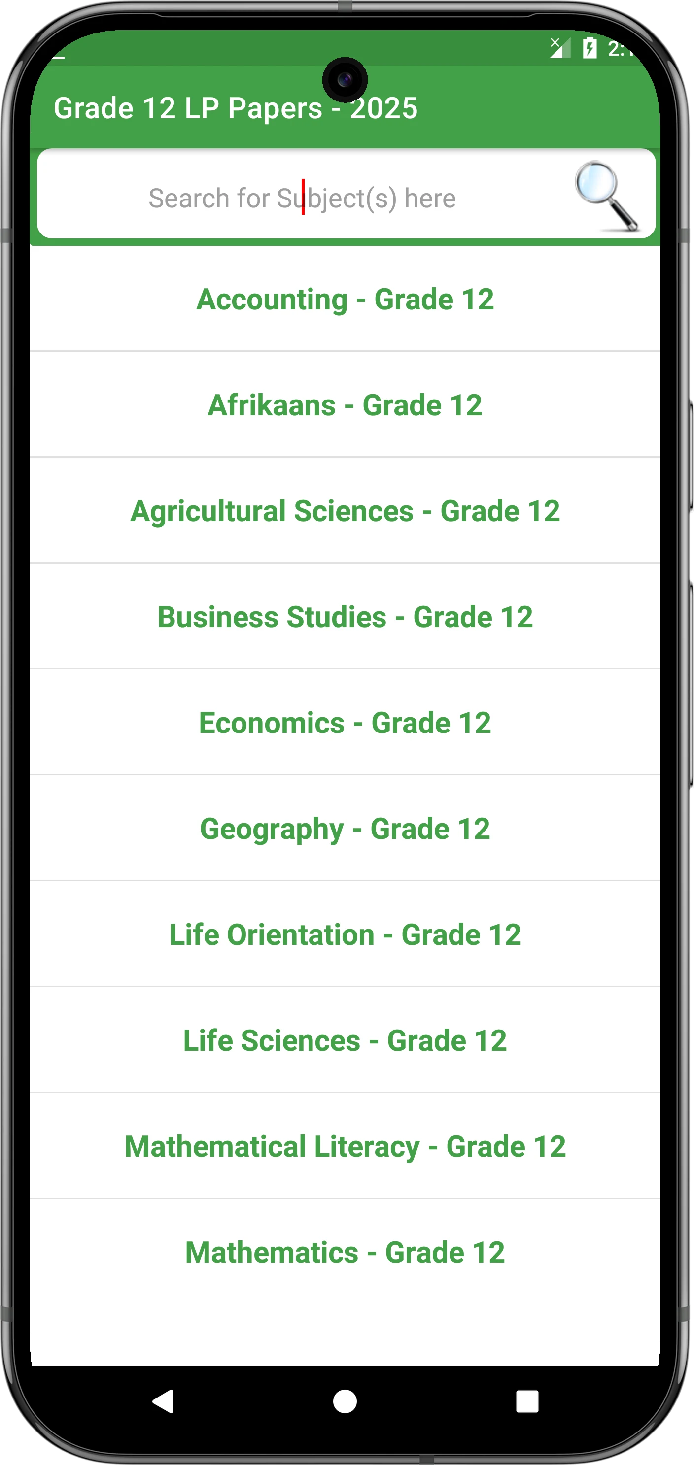 Limpopo Grade 10, 11 and 12 screenshot